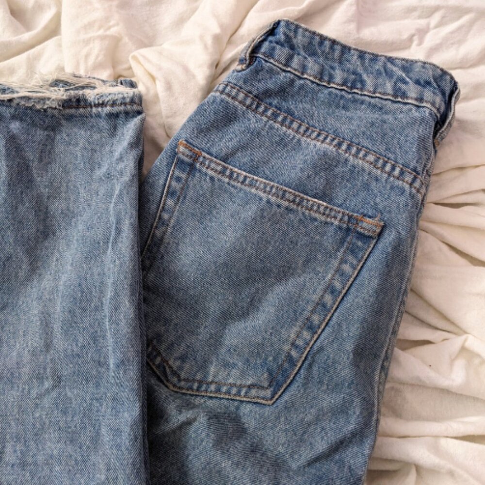 cotton on light blue denim mom jeans | womens jeans